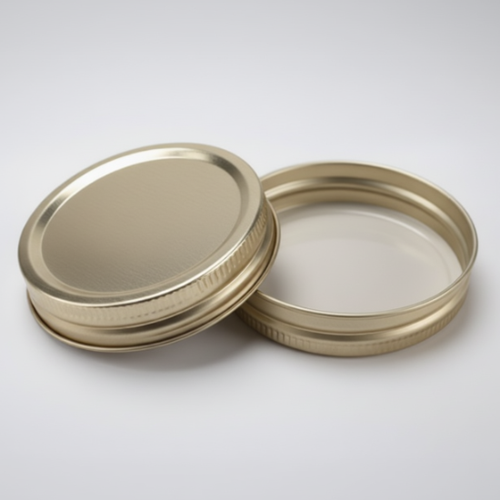 Gold Jelly and Mason Jar Lids (70G)