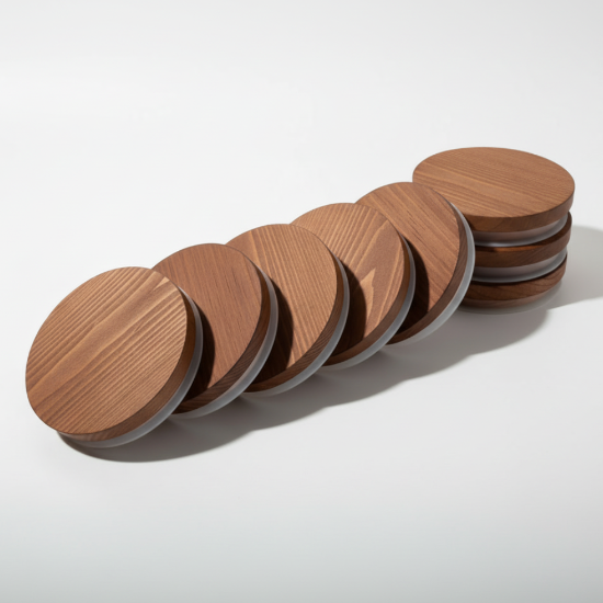 Dark Stain Pine Lid, Small