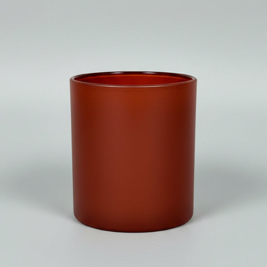 painted amber tumbler jar