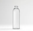 Clear bottle on a white background