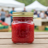 Embossed 8oz Square Mason Jars Packed 12
