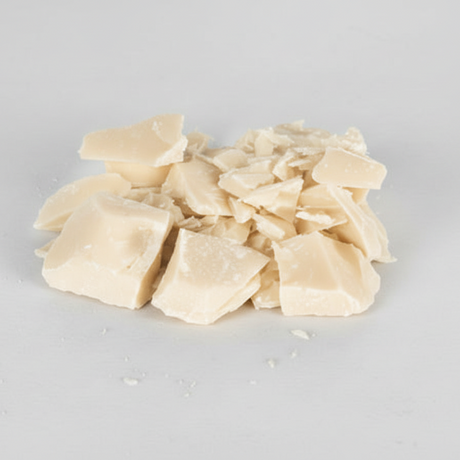 Pile of dried cocoa butter
