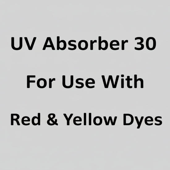 UV Absorber Block #30, (For use with red and yellow dyes)
