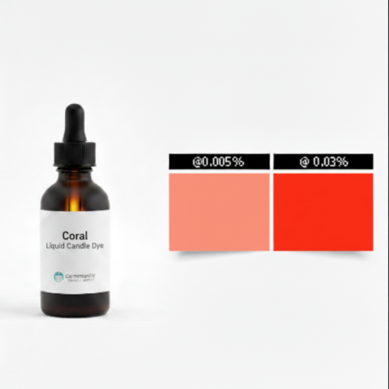 Coral Liquid Candle Dye