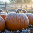 frost on pumpkins