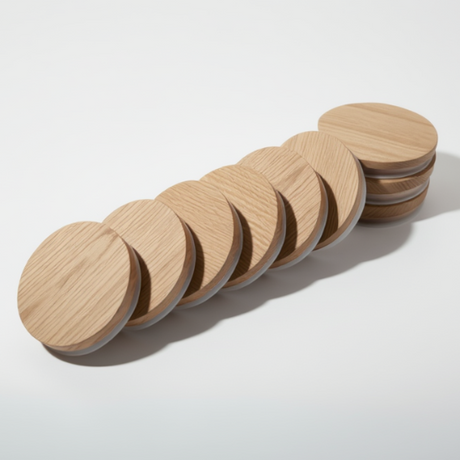 Natural Oak Veneered Lid, Medium