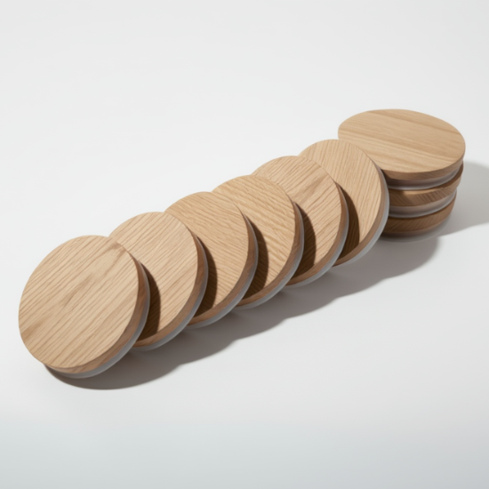Natural Oak Veneered Lid, Medium