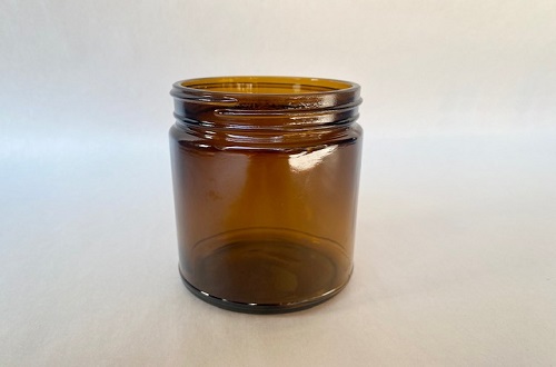 Amber Straight Sided 9 oz Jar,12 per case, Lid Separate Product