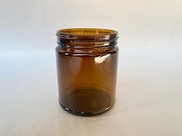 Amber Straight Sided 9 oz Jar,12 per case, Lid Separate