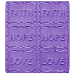 Faith Hope Love Soap Mold Tray #2