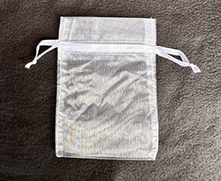 White Organza Bag, 5X7 inches #2